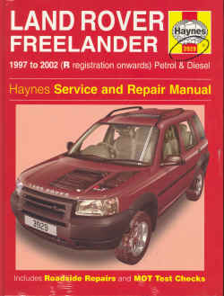Haynes Manual for Freelander 1997 to 2002