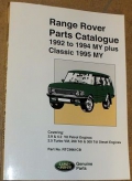 Parts Catalogue Range Rover 1992 to 1995