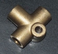 Brass 'T' Piece for 3/16