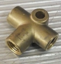 Brass 'T' Piece for 1/4