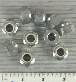 Pack of 10 7/16" BSF Nyloc Nuts