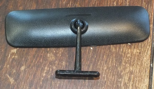 Land Rover Series 2, 2A & 3 Interior Rear View Mirror - 345585, Manual Fold, Black