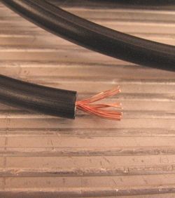 Black High Tension Lead, Copper Cored