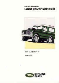 Parts Catalogue Series 3 inc. 109V8