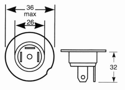 24v 55/50w Headlamp Bulb type LLB429