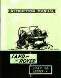 Instruction Manual Land-Rover 1948-58 Series I -Petrol