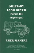 User Manual Military Land Rover Series III (Light Weight)