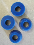 Rear top shock absorber bushes - part set.