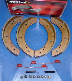 Axle Set of Brake Shoes - 11 inch Rear